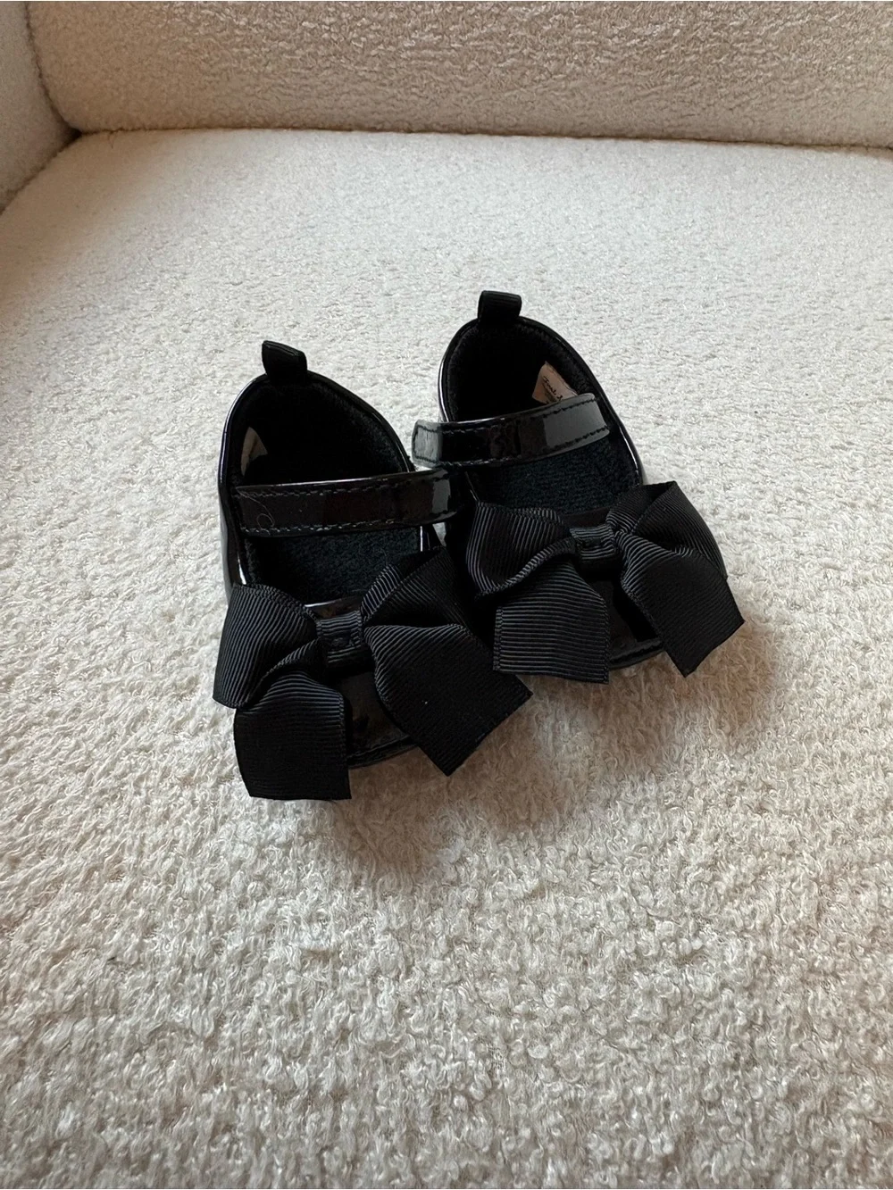Black Bow Mary Jane Dress Shoes for Girls